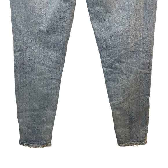 Moussy Vintage Vivian Skinny Jean Distressed In Light Wash Cropped Japan Size 25 - Picture 11 of 16